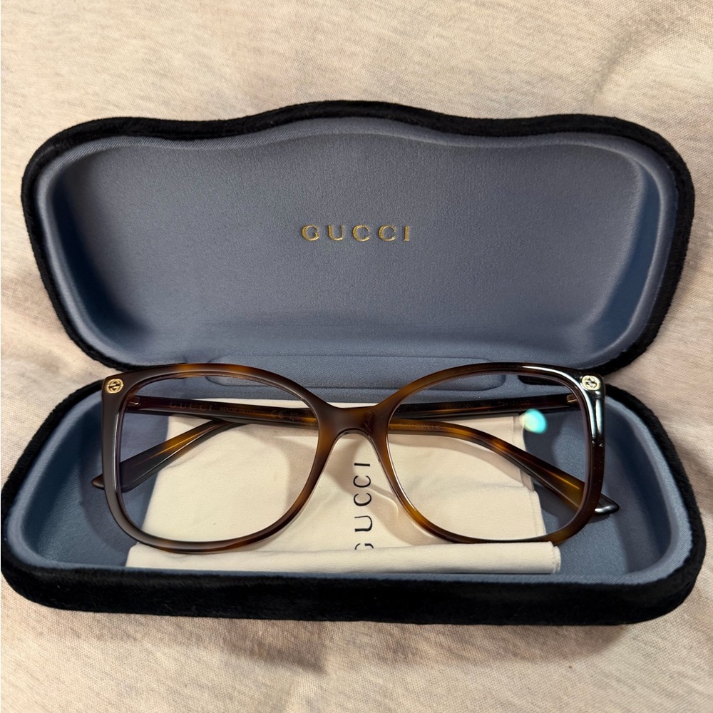 Gucci Brown Tortoise Shell Glasses